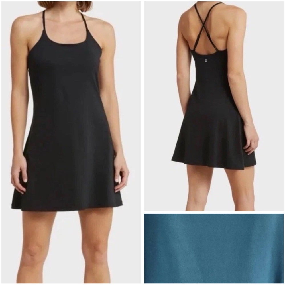Sweaty Betty All Around Workout Dress Teal Sport Tennis Summer Athletic XL NWOT